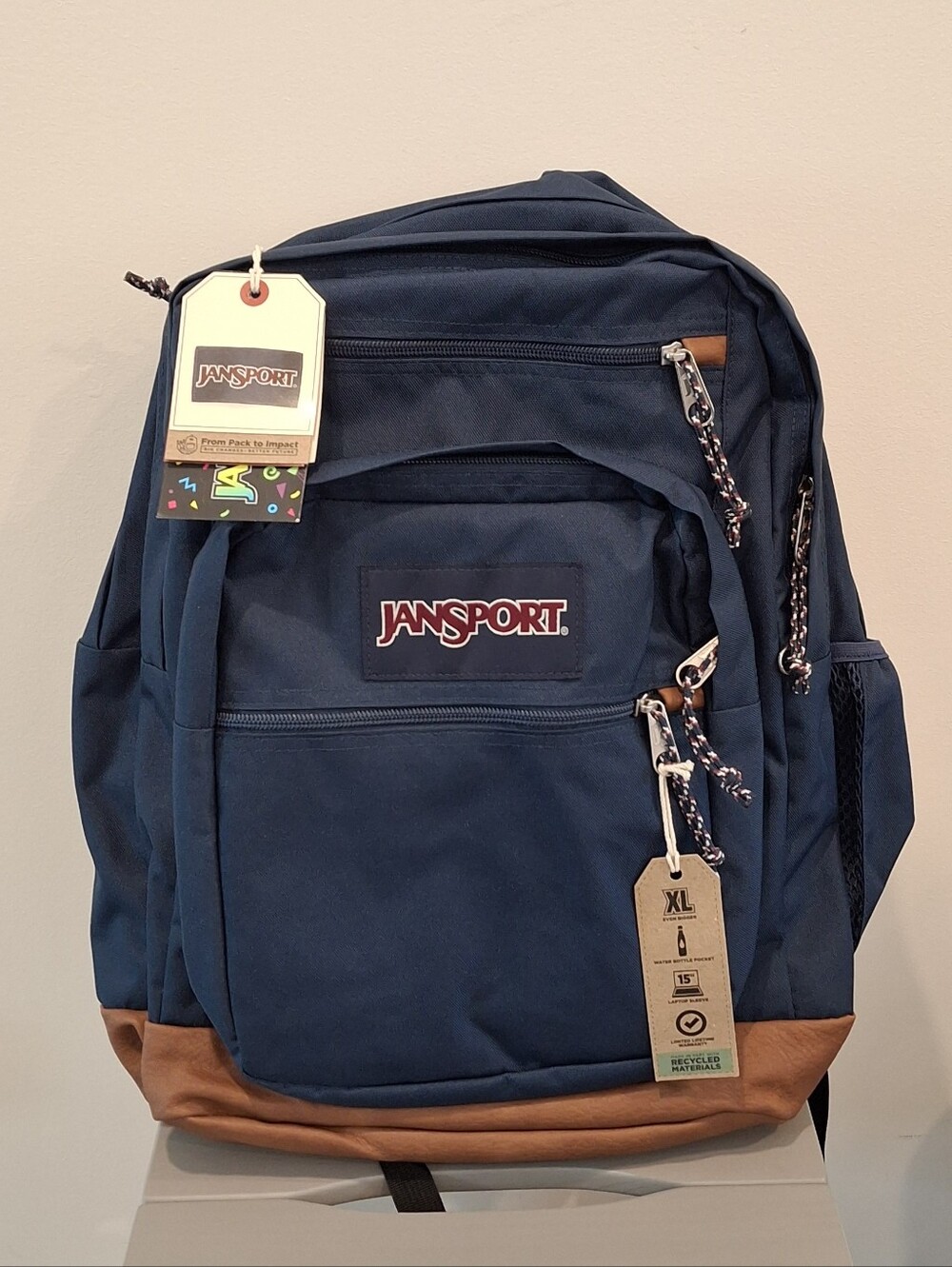 JanSport Cool Student Laptop XL Backpack - Navy